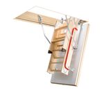 FAKRO Escalier escamotable LTK Energy, avec une echelle en bois, super thermo-isolant