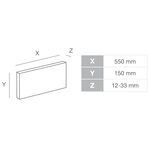 CALIFORNIA 01, Plaquette de parement extérieur et intérieur