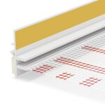 Moulure d’appui de fenêtre en PVC 9/3mm avec treillis et joint