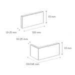 DUBLIN 3, brique en béton avec joint intégré