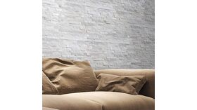 BIANCO, plaquette de parement en pierre naturelle pour intérieur