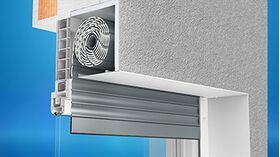 Vorbau-Rollladen Rollolux, Montage an der Fassade