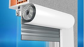 Vorbau-Rollladen Rollolux, Montage an der Fassade
