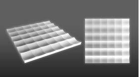 Panneaux en gypse LUMI (72x72 cm)