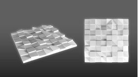 Panneaux en gypse QUADRAT (72x72 cm)