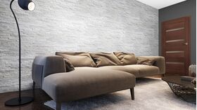 BIANCO, plaquette de parement en pierre naturelle pour intérieur