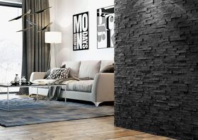 NERO, plaquette de parement en pierre naturelle