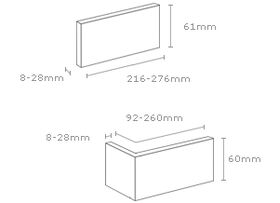 SANTORINI 1, Plaquette de parement extérieur et intérieur