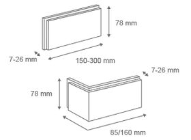 MONSANTO 1, brique de parement avec joint gris