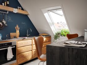 Fenêtre de toit VELUX GNU 0064 | à projection/rotation | triple vitrage | PVC