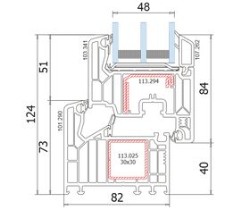 Fenêtre en PVC VEKA V82