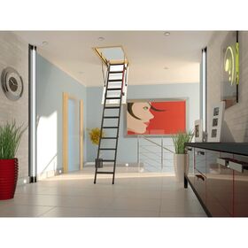 FAKRO Escalier escamotable LMK, avec une echelle en metallique