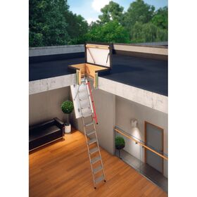 FAKRO Escalier escamotable LML Lux, avec une echelle en metallique, mécanisme d’allègement