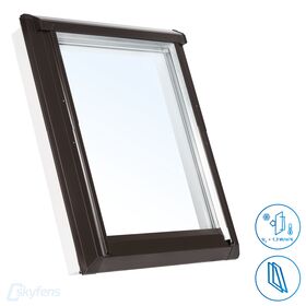 SkyFens SkyLight PLUS TERMO | PVC Fenêtre de toit à double, VSG vitrage, à pivot haut, du groupe suisse Arbonia