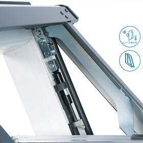SkyFens SkyLight PLUS TERMO | PVC Fenêtre de toit à double, VSG vitrage, à pivot haut, du groupe suisse Arbonia