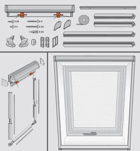 Moustiquaire pour fenêtre de toit