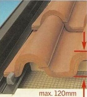 Raccordement VELUX EKW | 2 fenêtres côte à côte | Pour matériaux de toiture profilés jusqu'à 120 mm | A=10-16cm