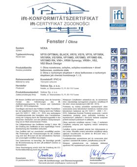 Fenêtre en PVC VEKA V82