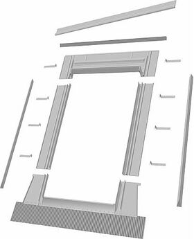 Raccordement Optilight TZ jusqu’à 45 mm (tuiles de toiture)
